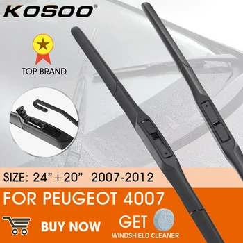 Щетка стеклоочистителя автомобиля KOSOO для Peugeot 4007 2007-2012 LHD/RHD Переднее стекло Щетки стеклоочистителя 24 