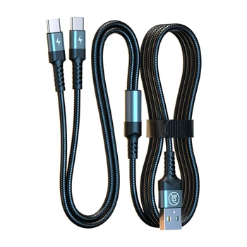 Универсальный зарядный кабель USB-Type-C для телефонов, планшетов, пэдов, источника питания