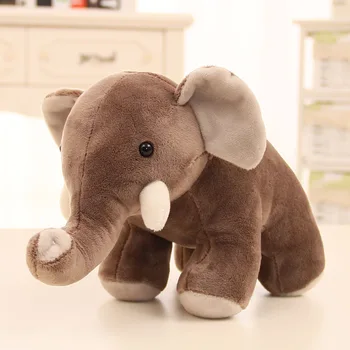 мультяшный слон около 25 см плюшевая игрушка прекрасный серый слон мягкая кукла детская игрушка подарок на день рождения w1599