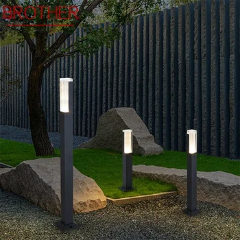 BROTHER Наружный светодиодный светильник для газона, алюминиевый Водонепроницаемый Садовый светильник, креативный декоративный светильник для виллы Duplex Park