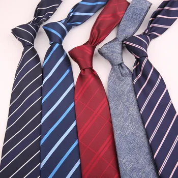 Мужские галстуки 24 стиля в полоску, клетчатый жаккард из полиэстера, 8 см, аксессуары для галстуков, повседневная одежда, подарки для свадебных вечеринок Оптом