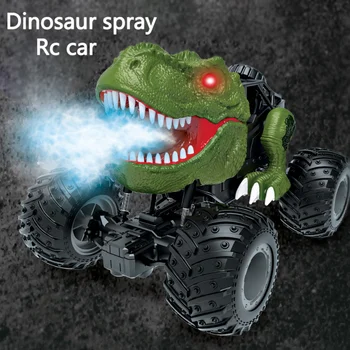 Игрушечный Радиоуправляемый Автомобиль Spray Dinosaur 2,4 ГГц 360 ° Гоночный Альпинистский Внедорожник 4WD Monster Truck для Детей, Маленьких Мальчиков И Девочек