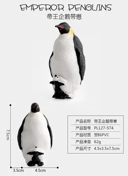 7,5 см Милый пингвин с детскими моделями, познавательные игрушки, подарки для детских коллекций