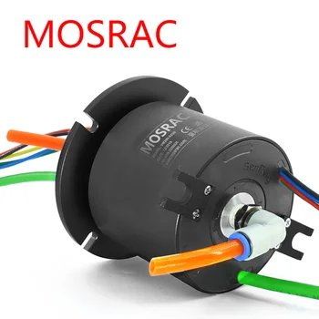 Поворотный штуцер MORSAC 1 канал с электрическим контактным кольцом 24 провода 5A Порт G1 / 4'
