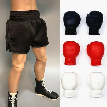 Профессиональные боксерские перчатки солдата в масштабе 1/6, боевые перчатки, боевые шорты, кроссовки, модель для 12-дюймовой фигурки куклы с логотипом