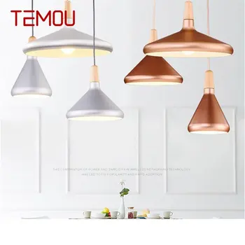 Подвесные светильники TEMOU Nordic Современные простые светодиодные светильники для домашней декоративной столовой