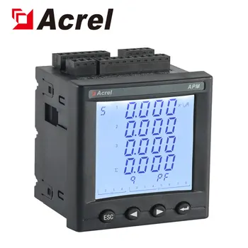 Acrel APM800 Трехфазный многофункциональный счетчик управления энергопотреблением с ЖК-дисплеем RS485 Modbus Modbus