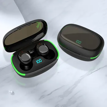 Беспроводные наушники Bluetooth-вкладыши, стереонаушники, светодиодный чехол для цифровой зарядки, сабвуфер с шумоподавлением, наушники Bluetooth