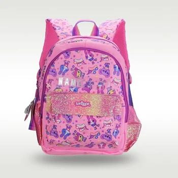 Австралия Smiggle Оригинальный Детский Школьный рюкзак Для девочек pPink Rabbit На плечо Kawaii 3-7 Лет Модельные Сумки 14 Дюймов