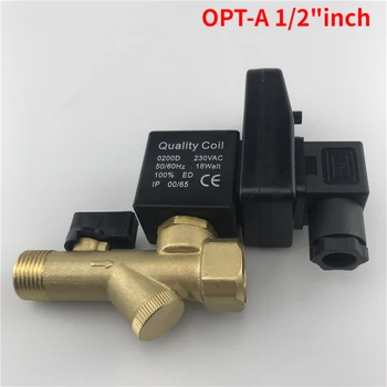 OPT-A OPT-B Электромагнитный клапан 1/2 дюйма, электронный сливной клапан ГРМ для воздушного компрессора машины холодной сушки