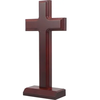 Настольный Крест, христианский религиозный подарок, католическое Деревянное украшение для дома, орнамент La Croix В память о причастии мальчика