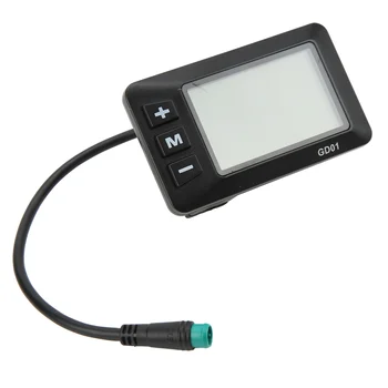 Электрический дисплей 36 В 48 В ЖК-дисплей GD01 с 5-контактным водонепроницаемым разъемом для руля 22,2 мм