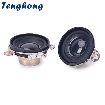 Tenghong 2шт 41 мм 2 Ом 3 Вт Портативный аудио динамик полного диапазона PU Edge Внутренний Магнитный Bluetooth громкоговоритель DIY
