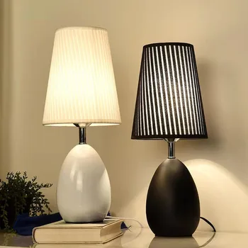 Лампа для прикроватной тумбочки в спальне в скандинавском европейском стиле; современный простой теплый креативный прикроватный столик в стиле ретро; прикроватная лампа