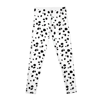 Леггинсы с принтом собаки далматинца в виде милых пятен и точек, женские брюки для фитнеса, женские брюки