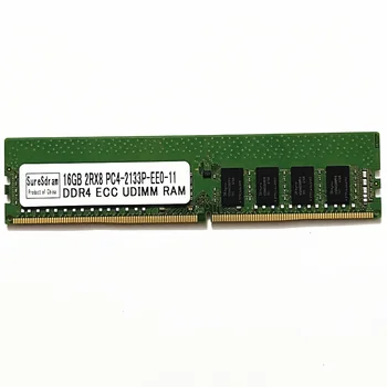 SureSdram DDR4 16GB 2133 ECC UDIMM Серверная оперативная память 16GB 2RX8 PC4-2133P-EE0-11 Память настольного сервера DDR4