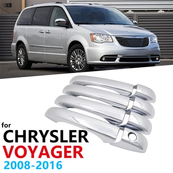 Хромированные ручки, Накладка для Chrysler Town and country Voyager 2008 ~ 2016, Автомобильные аксессуары, наклейки, Автостайлинг 2009 2010 2011