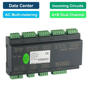 AMC16Z-ZA RS485 Modbus-R.TU 1 (6) A переменного тока через двухконтурный 3-фазный счетчик энергии CTs, монитор 2-3-й гармоники для Центра обработки данных