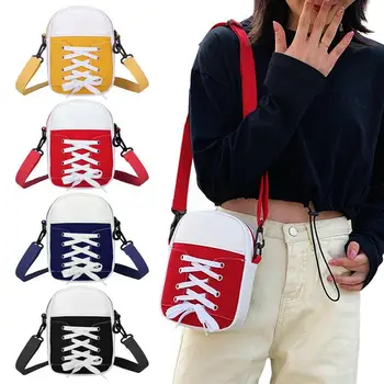 Многофункциональная сумка для телефона, модная женская сумка через плечо для телефона, легкая симпатичная сумочка в форме кроссовок