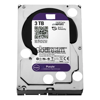 Для WD30PURX purple disk 3,5-дюймовый жесткий диск настольного компьютера 3T, видеонаблюдение и безопасность