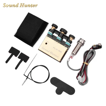 Гитарный звукосниматель Sound Hunter Акустическая гитара Встроенный активный пьезоэлектрический эквалайзер Система предусиления с двумя источниками гитарные аксессуары