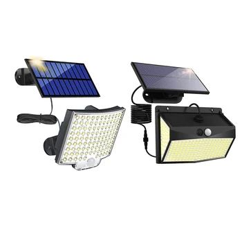 Супер яркие солнечные фонари IP65 LED Сплит Солнечный Датчик Движения Регулируемый Водонепроницаемый Наружный Внутренний Солнечный Светильник S