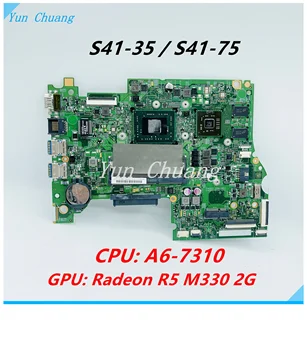 14235-1 488.03N04.0011 Для lenovo S41-75 S41-35 материнская плата ноутбука С процессором A6-7310 R5 M330 2G GPU LT415-материнская плата AMD MB