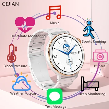 Новые женские смарт-часы GEJIJAN для сна, частоты сердечных сокращений, нескольких спортивных режимов, мониторинга состояния IP67, защиты от вызовов по Bluetooth, смарт-часов