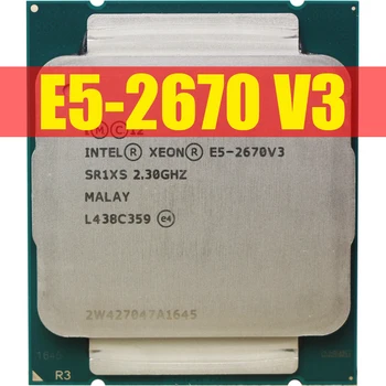 Xeon CPU E5-2670 V3 SR1XS 2,30 ГГц LGA2011-3 процессор X99 DDR4 D4 Материнская плата Платформа Для комплекта Intel xeon