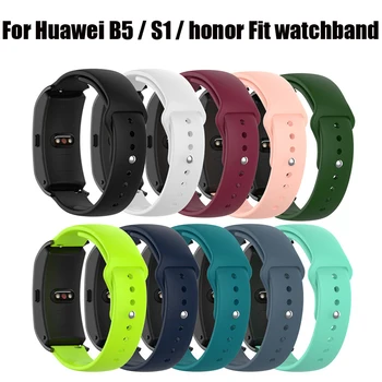 сменный ремешок 50шт 18 мм Универсальные силиконовые ремешки для Huawei Watch S1 Huawei B5 honor fit Quick Release Band