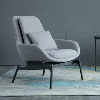 Итальянское минималистичное кресло для отдыха, одноместный диван iron art creative, дизайнерская комната для образцов в гостиничном номере, тканевый диван-кресло