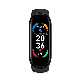 Умные часы M6 для мужчин и женщин, спортивные часы для отслеживания фитнеса, монитор артериального давления, сердечного ритма, умный браслет для Xiaomi