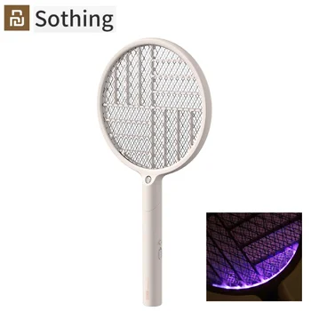 Youpin Sothing Электрический москитный прихлопыватель СВЕТОДИОДНЫЙ Перезаряжаемый Складной USB-светильник для зарядки, привлекающий комаров, Уничтожающий мухобойку