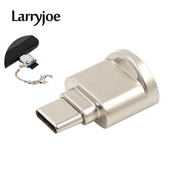 Larryjoe Высококачественный Алюминиевый OTG USB 2.0 C Адаптер для чтения карт Type-C TF, Micro SD, SDXC Со Сверхвысокой Скоростью Передачи данных