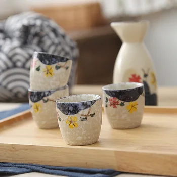 Креативное японское керамическое саке ручной росписи LingAo, белое вино, кубок для вина, горшочек для вина