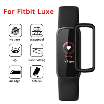 Защитная пленка для смарт-браслета Fitbit Luxe 3D Изогнутая защитная пленка с полным покрытием для экрана Fitbit Luxe Film Cover без стекла