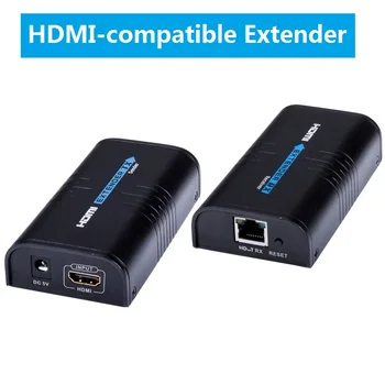 1080P 60 Гц LKV373 V2.0 До 120 м HDMI-совместимый удлинитель Сетевой RJ45-HDMI-совместимый По локальной сети Cat5/5e/6 HDCP