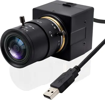 Веб-камера ELP IMX415 4K с ручной фокусировкой и оптическим зумом USB-камера с микрофоном для профессиональной потоковой передачи/онлайн-обучения / видеозвонков/Zoom/Skype