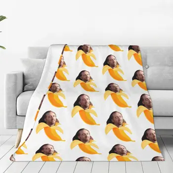 Николас Кейдж В банановом фланелевом пледе Актерские одеяла для постельного белья Супер Мягкое покрывало для спальни