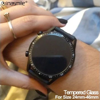 Диаметр 24-46 мм Закаленное стекло для Garmin fenix 7 6 чехол для Samsung galaxy watch 4 для Huawei gt 2 pro Защитная пленка для экрана 