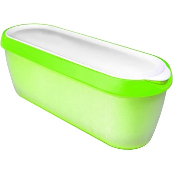 Контейнеры для мороженого, аксессуар Для многоразового хранения мороженого в морозильной камере (зеленый)