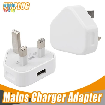 OEM White UK Plug USB зарядное устройство переменного тока настенное зарядное устройство usb адаптер питания зарядное устройство для iPhoneX 8 7 6 5 + Бесплатная доставка DHL 100 шт./лот