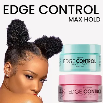 Крем для волос Edge control Крем-воск для волос Edge Control Освежающий Гель для фиксации волос против завитков, Клей для прически, Тонирующий спрей