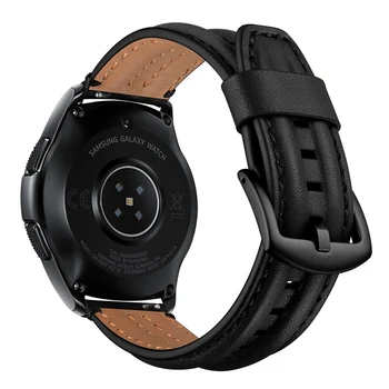Ремешок из натуральной кожи для Samsung Galaxy Watch с 46-миллиметровым ремешком для часов Gear S3 Classic/Frontier, браслет с 22-миллиметровыми ремешками