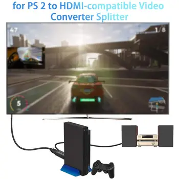 1 комплект видеомикшера, синхронный вход, высокая скорость для PS 2, видео конвертер, совместимый с HDMI, адаптер для игрового плеера