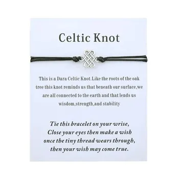 Новый браслет Celtics Knot, Браслеты с подвесками Friendship Love Celtics Knot для женщин, мужчин, подарков для лучших друзей, ирландских украшений