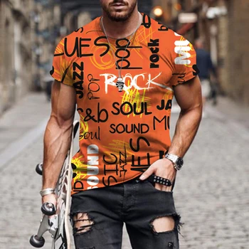 Мужская футболка с 3D принтом, мужская одежда, модная толстовка с коротким рукавом, летняя уличная одежда оверсайз, спортивная одежда для бега трусцой в повседневном стиле