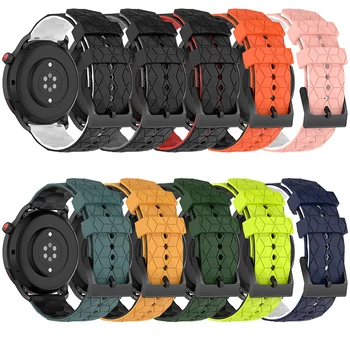 20 мм силиконовый ремешок для часов, двухцветный браслет для Samsung Watch 5 для Huawei / Garmin / Polar / Huami / Honner Universal Band