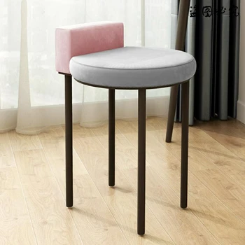 Современный простой домашний туалетный табурет для макияжа в спальне для девочек Nordic INS Маленькие табуретки Минималистичная кухонная мебель Обеденный стул