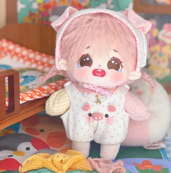 20 см Плюшевая Кукла Idol С набивной фигурой Суперзвезды Куклы С волосами Хлопчатобумажные Игрушки Baby Doll Плюшевые игрушки YiBo Korea Kpop Collection Подарок